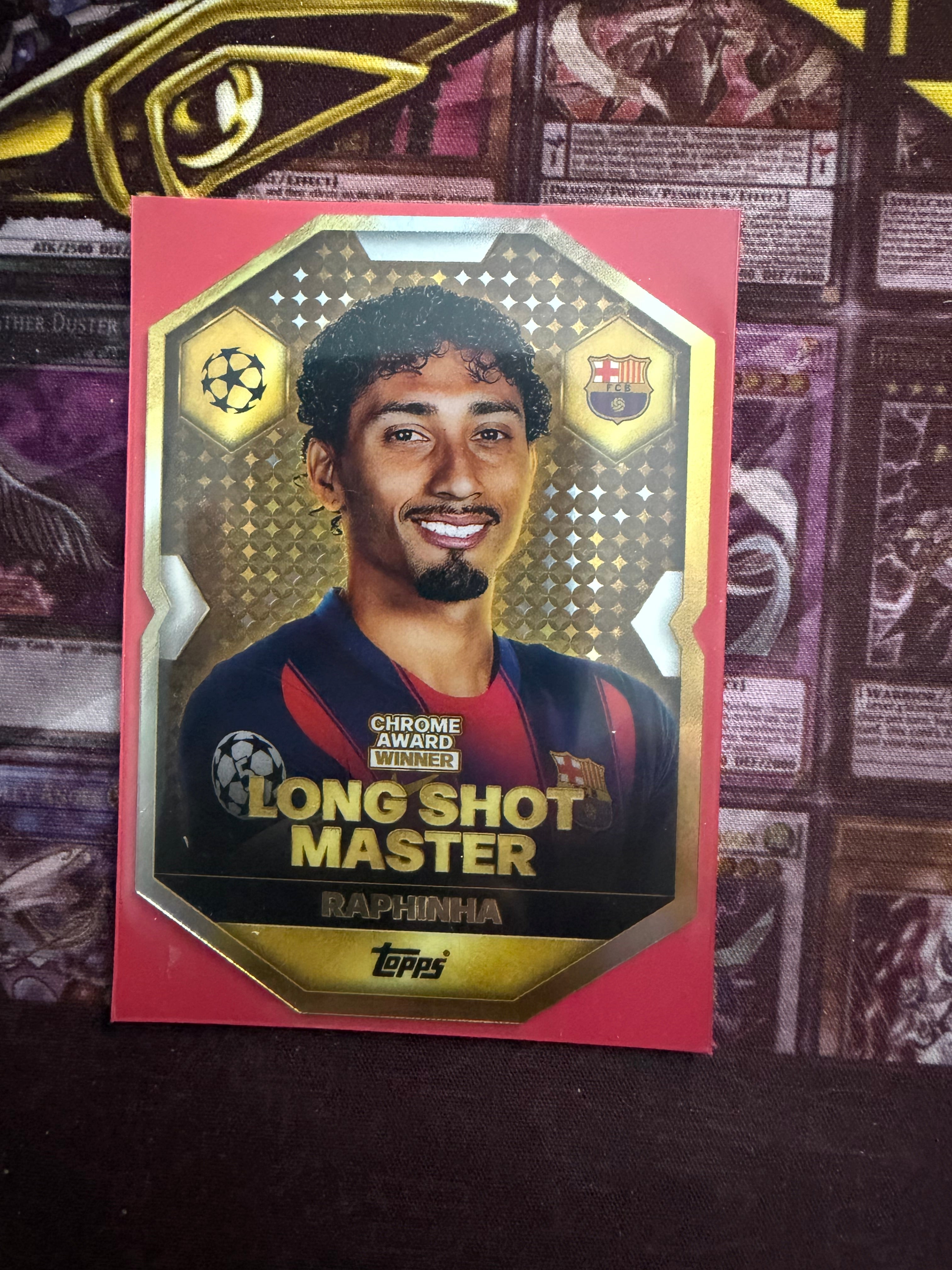 Raphinha Long Shot Master Chrome Award Winner CA 11 FC Barcelona