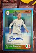 Barbara Bonansea Auto 15/99 Topps Merlin Blue Italy