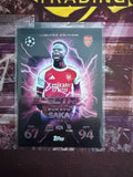 Bukayo Saka Electrix Limited Edition LE 4 Topps Match Attax Extra 2025/26