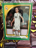 Álvaro Carreras 53/99 Topps Green Parallel Real Madrid 2025/26