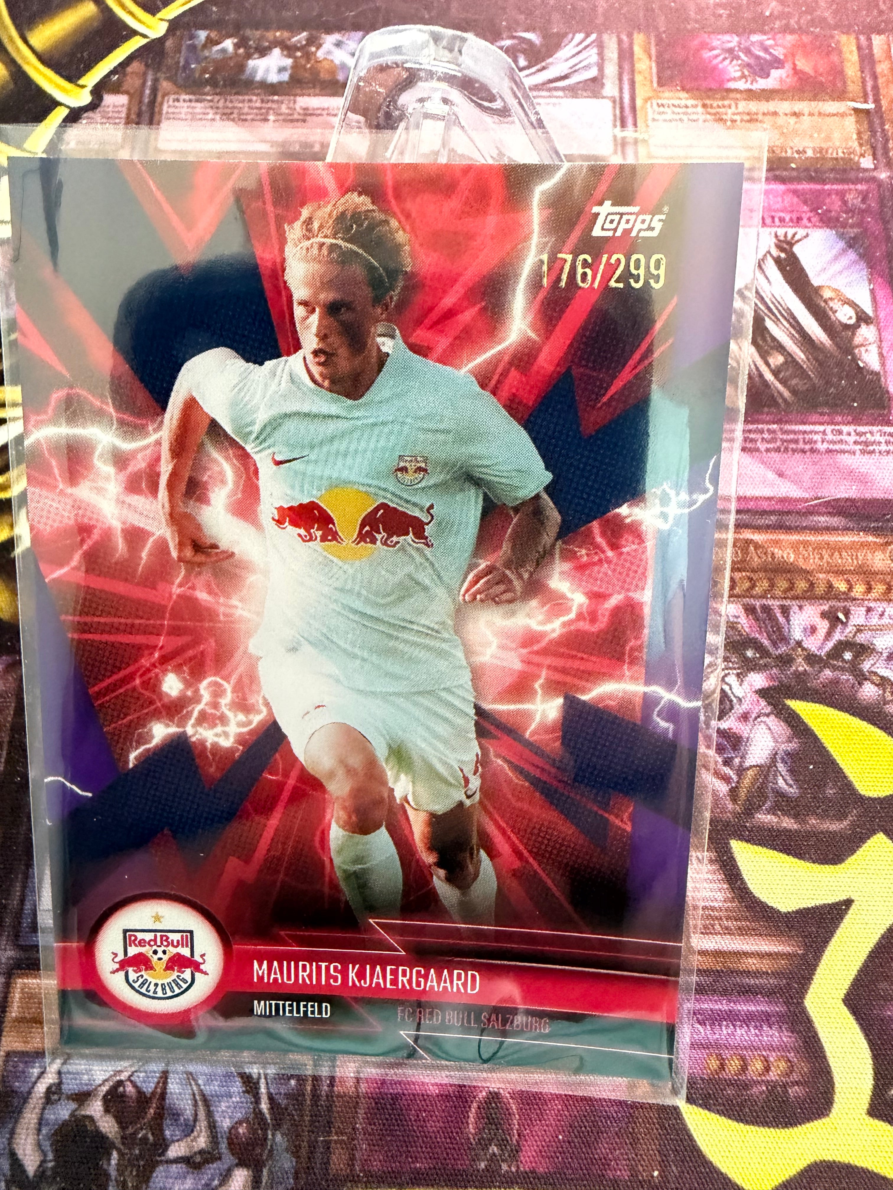 Maurits Kjærgaard 176/299 Topps Super Electric Purple RB Salzburg