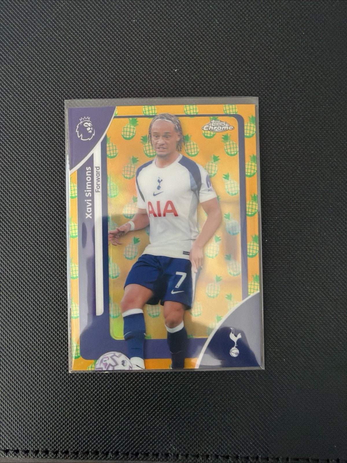 Xavi Simons 2025-26 Topps Chrome Premier League - Pineapple Blast Parallel