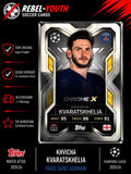 Match Attax Champions League 2025/2026 Chrome X Shield CX7 Kvaratskhelia PSG