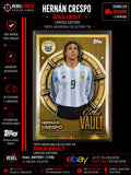 Topps Argentina Collectors Tin Hernán Crespo Gold Vault #GV-6