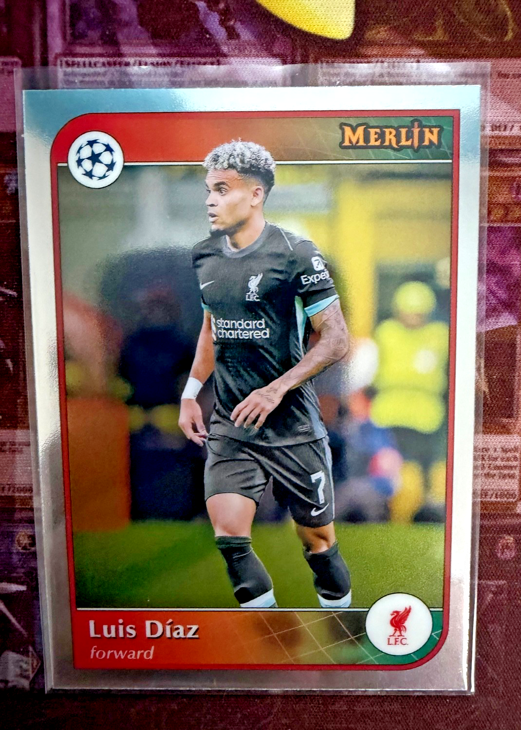 2024-25 Topps Merlin Luis Díaz #119 Liverpool FC Base Near Mint NM