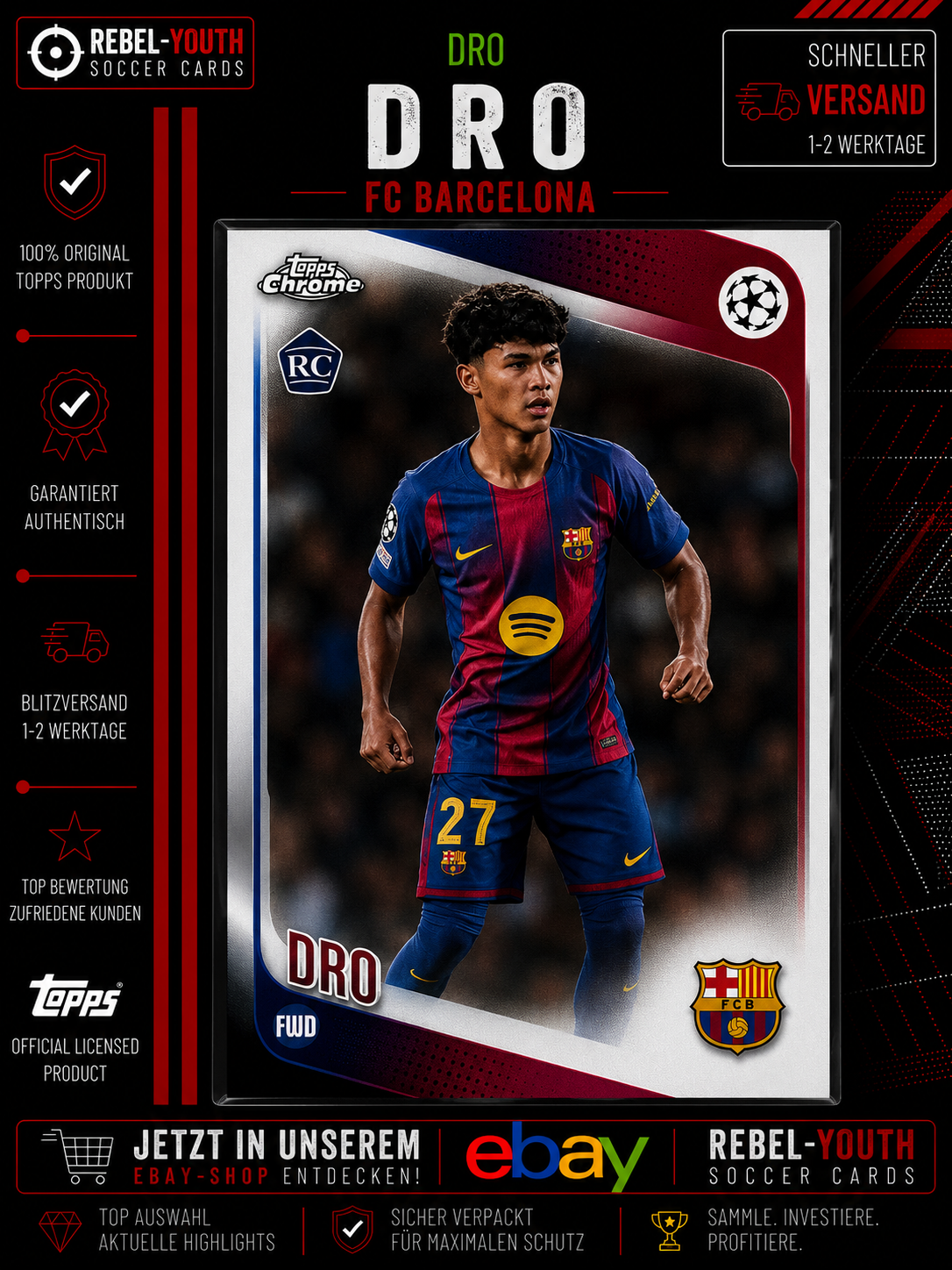 Dro/Base/Topps Chrome UCC 25/26 /FC Barcelona