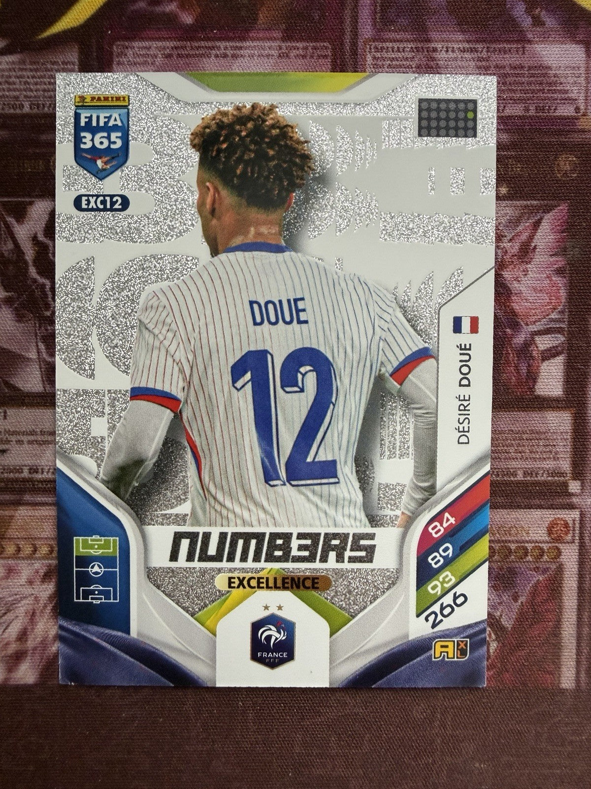Désiré Doué Numbers Excellence EXC12 Panini FIFA 365 2026 France PSG
