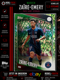 Warren Zaïre-Emery Green Leaf Parallel Topps UEFA Club Competitions 2025/26 PSG