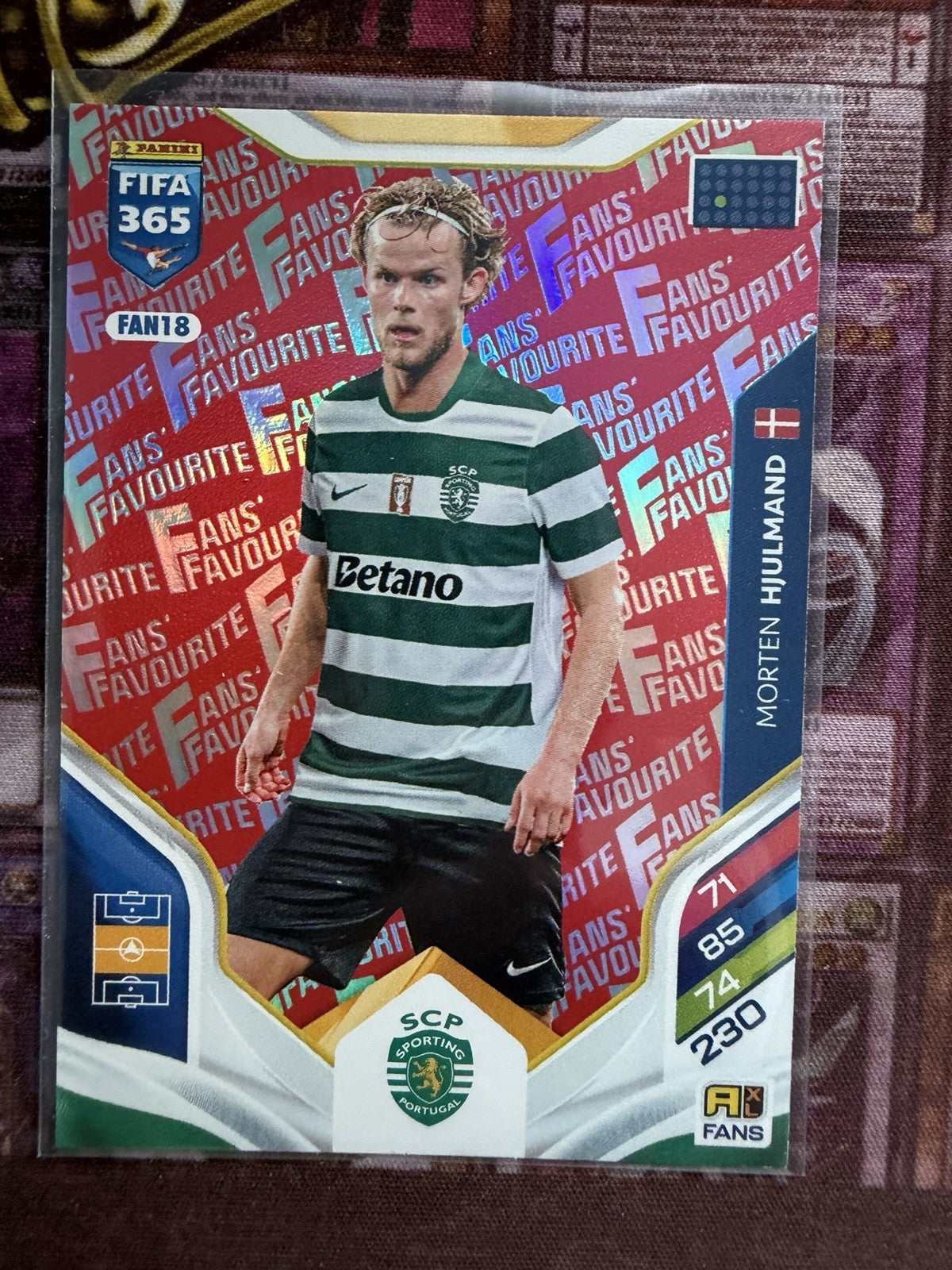 MORTEN HJULMAND, FAN 18, RED PARALLEL, FAN'S FAVOURITE, PANINI FIFA 365 2026