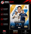 Rodrygo Hero Card Real Madrid Topps Match Attax UEFA Champions League