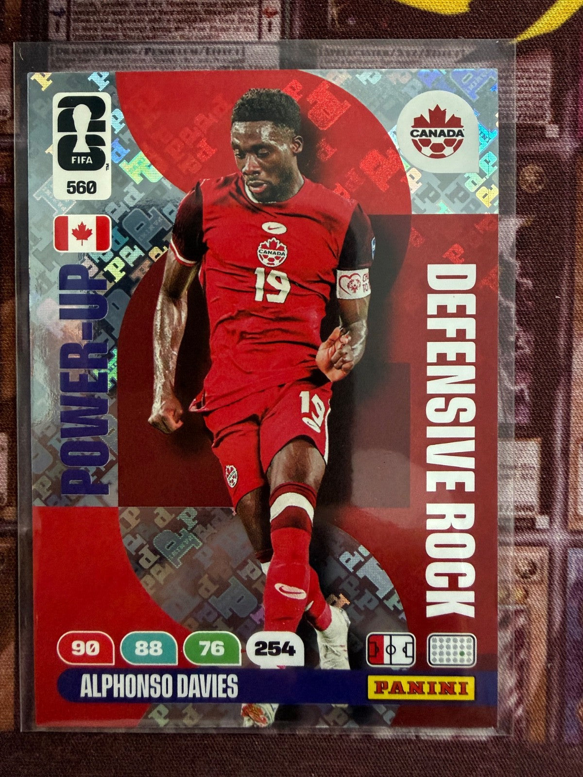 Panini Fifa World Cup WM 2026 Defensive Rock 560 Alphonso Davies Power Up Kanada