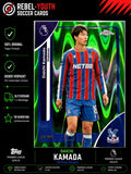 Daichi Kamada Green Wave Refractor 37/99 Topps Chrome Premier League 2024/25