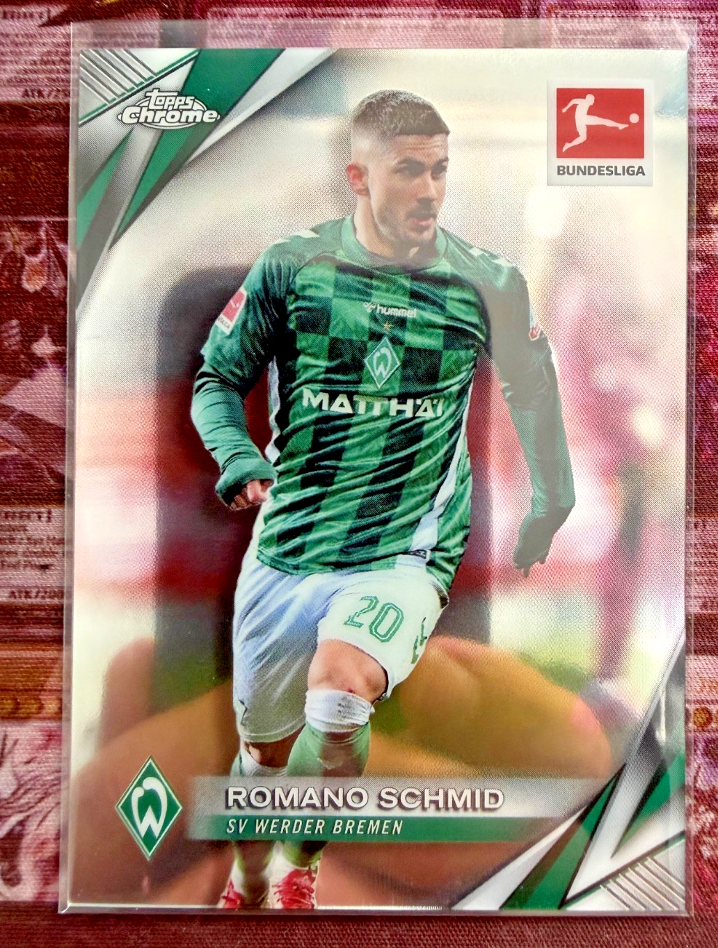 Romano Schmid 2024-25 Topps Chrome Bundesliga Base #96 SV Werder Bremen