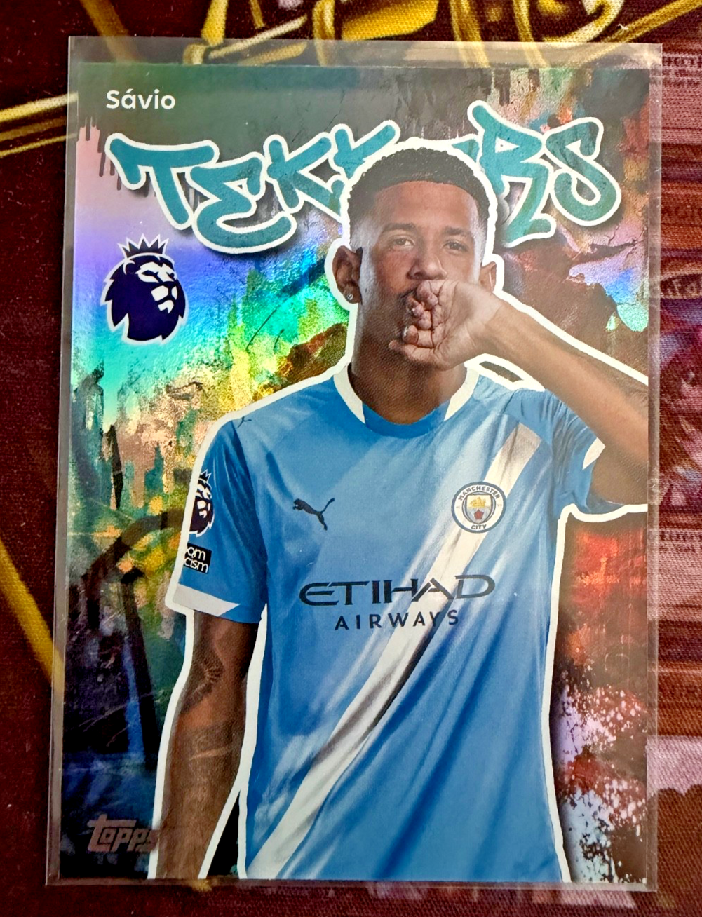 Sávio Tekkers DS Topps Premier League 2025/26 Manchester City Insert