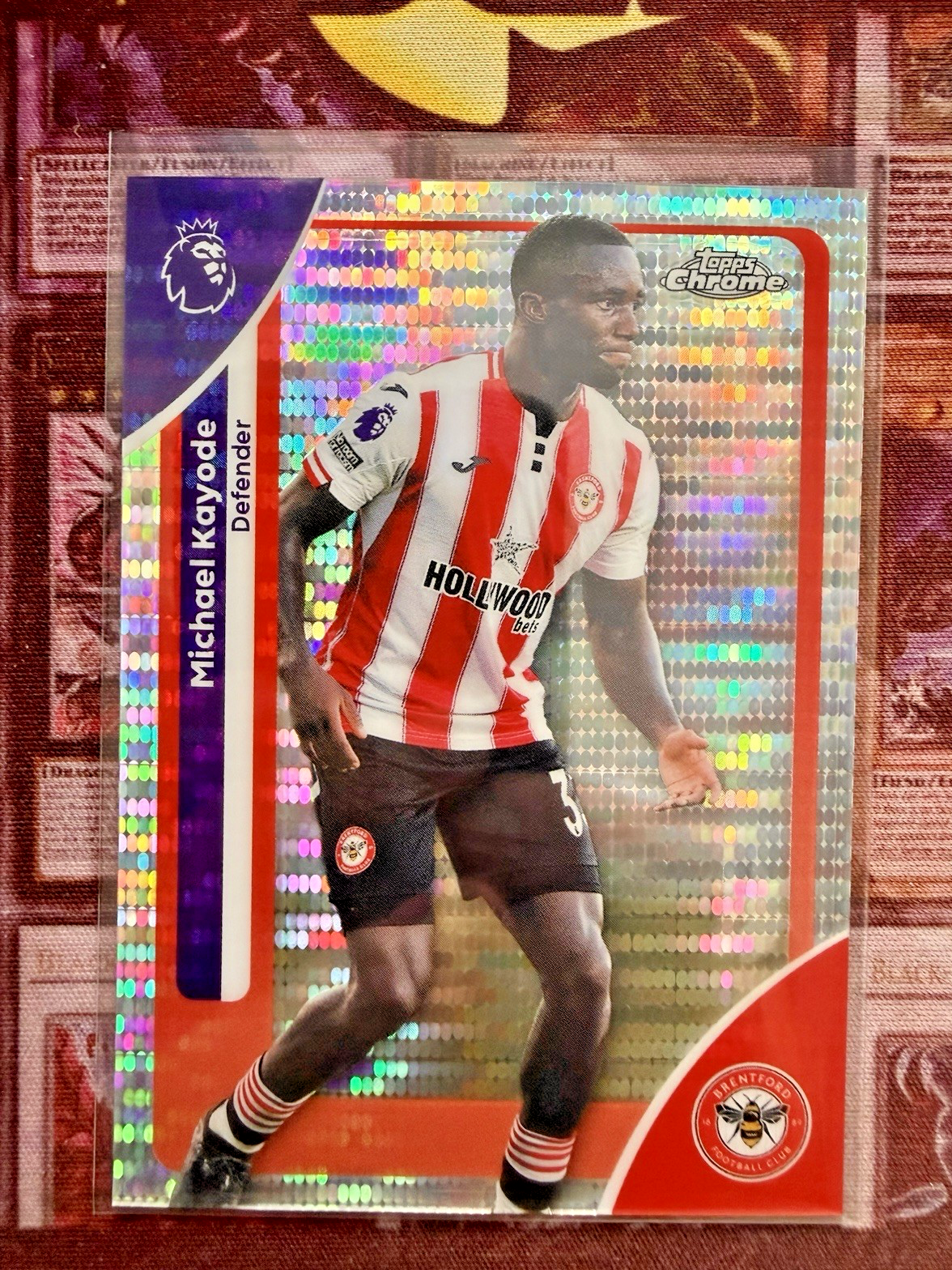 2024-25 Topps Chrome Premier League Michael Kayode Speckle Refractor