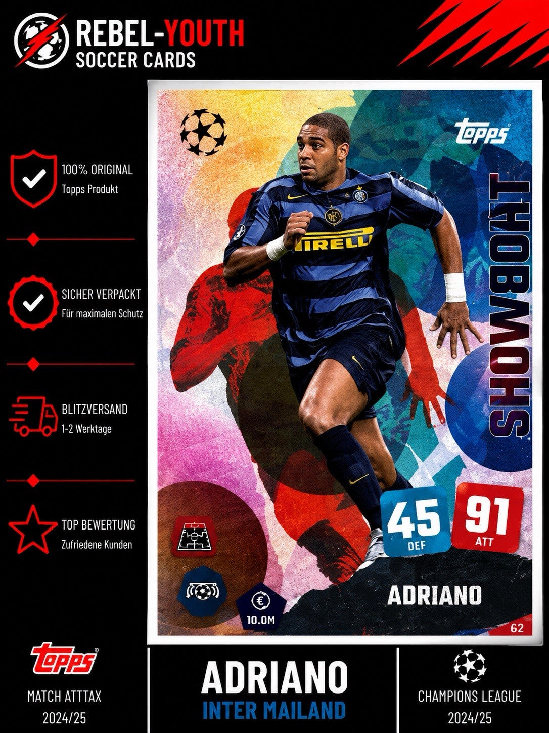 Match Attax Champions League 2025/26 Nr 422 Showboat Adriano