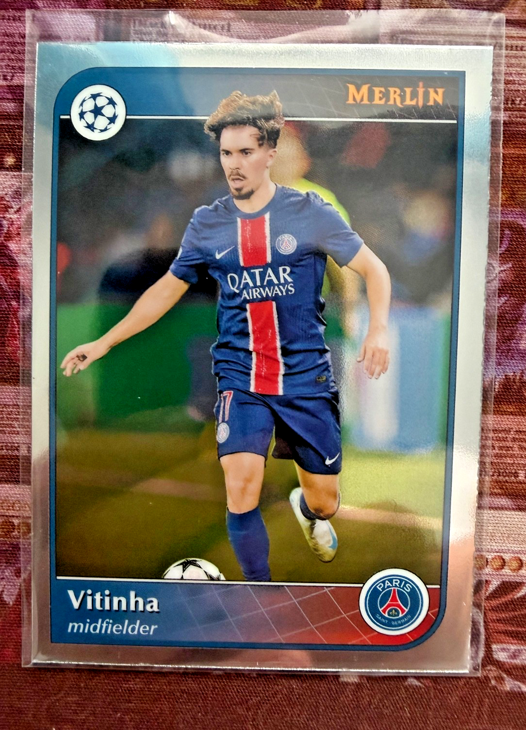 Vitinha 2024-25 Topps Merlin Base PSG Paris Saint-Germain Portugal