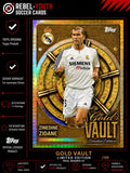 Zinedine Zidane Real Madrid Topps Gold Vault Limited Edition GV-5
