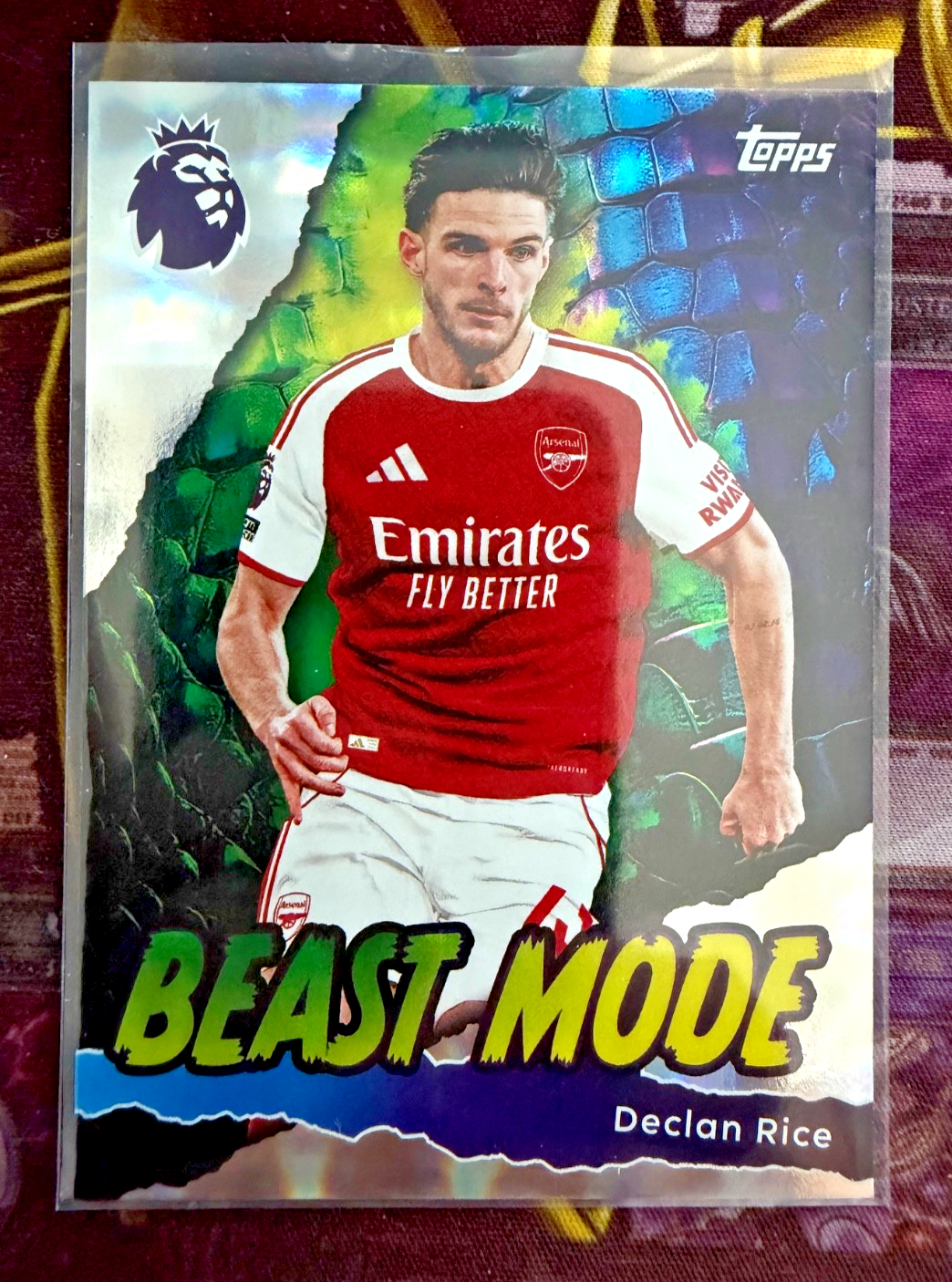 Declan Rice Beast Mode #421 Topps Premier League 2025/26 Arsenal Insert