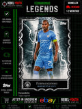 Fernandinho Topps Legends Manchester City Insert Premier League Fußballkarte