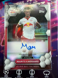 2024/25 Topps RB Salzburg Sticker-Set 2024 Karte Maurits Kjaergaard Autogramm