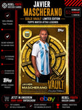 Javier Mascherano Gold Vault Limited Edition Argentina Topps Match Attax