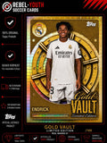 Endrick Topps Gold Vault Limited Edition Real Madrid Trading Card