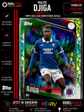 Malick Djiga Green Leaf Parallel Topps UEFA Club Competitions 2025/26 Rangers FC