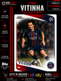Vitinha Topps Chrome Paris Saint-Germain PSG UEFA Champions League Base Card