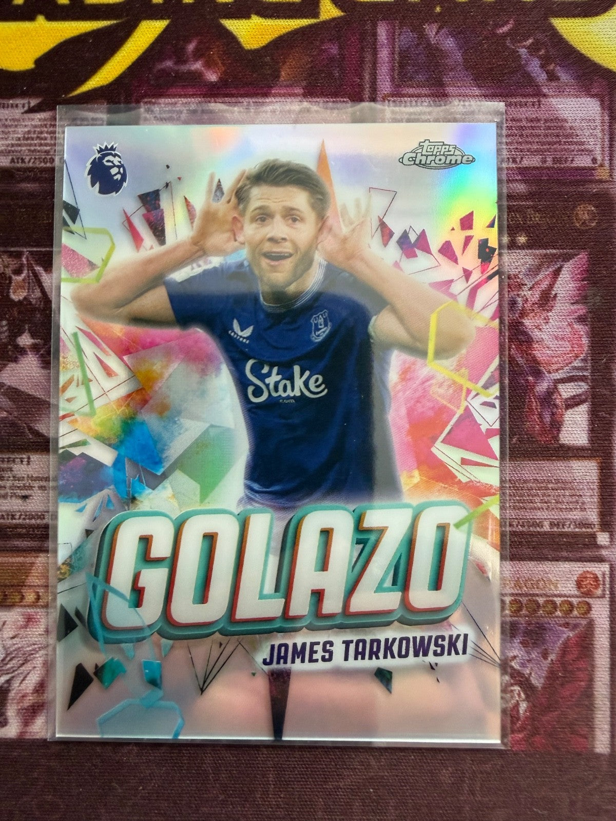 2025-26 Topps Chrome Premier League James Tarkowski Golazo Everton GZ-3 Near Min