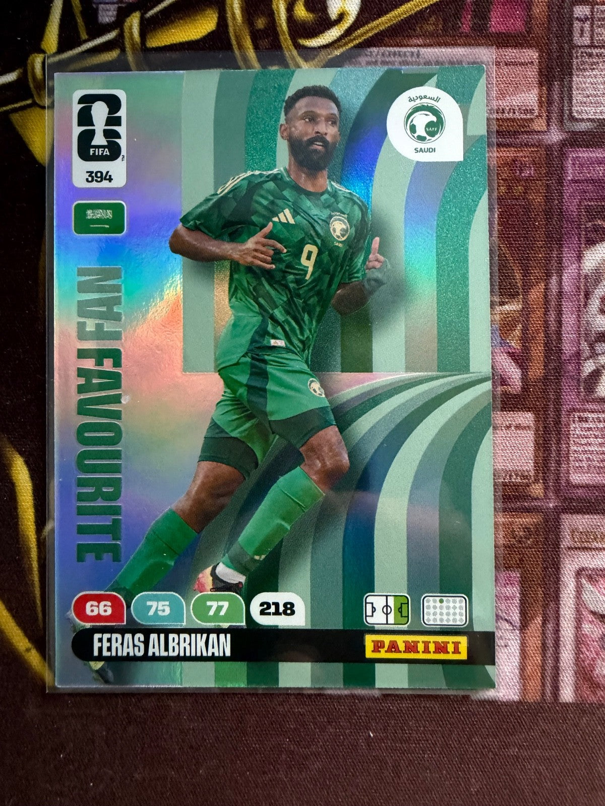 Feras Al Brikan Panini FIFA 2022 New Favourite Saudi Arabia #394