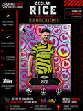 Declan Rice Centurions Topps Chrome 2024/25 Arsenal FC Insert