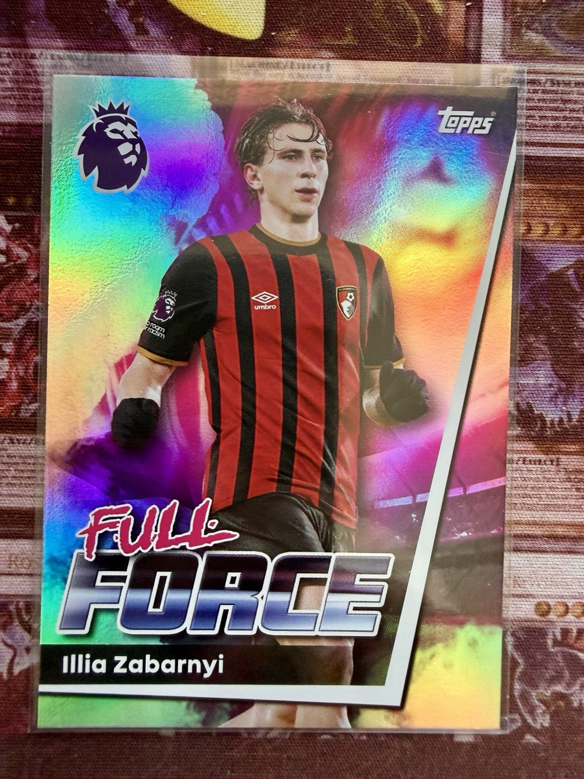 Illia Zabarnyi Full Force Topps Premier League 2025/26 AFC Bournemouth #53