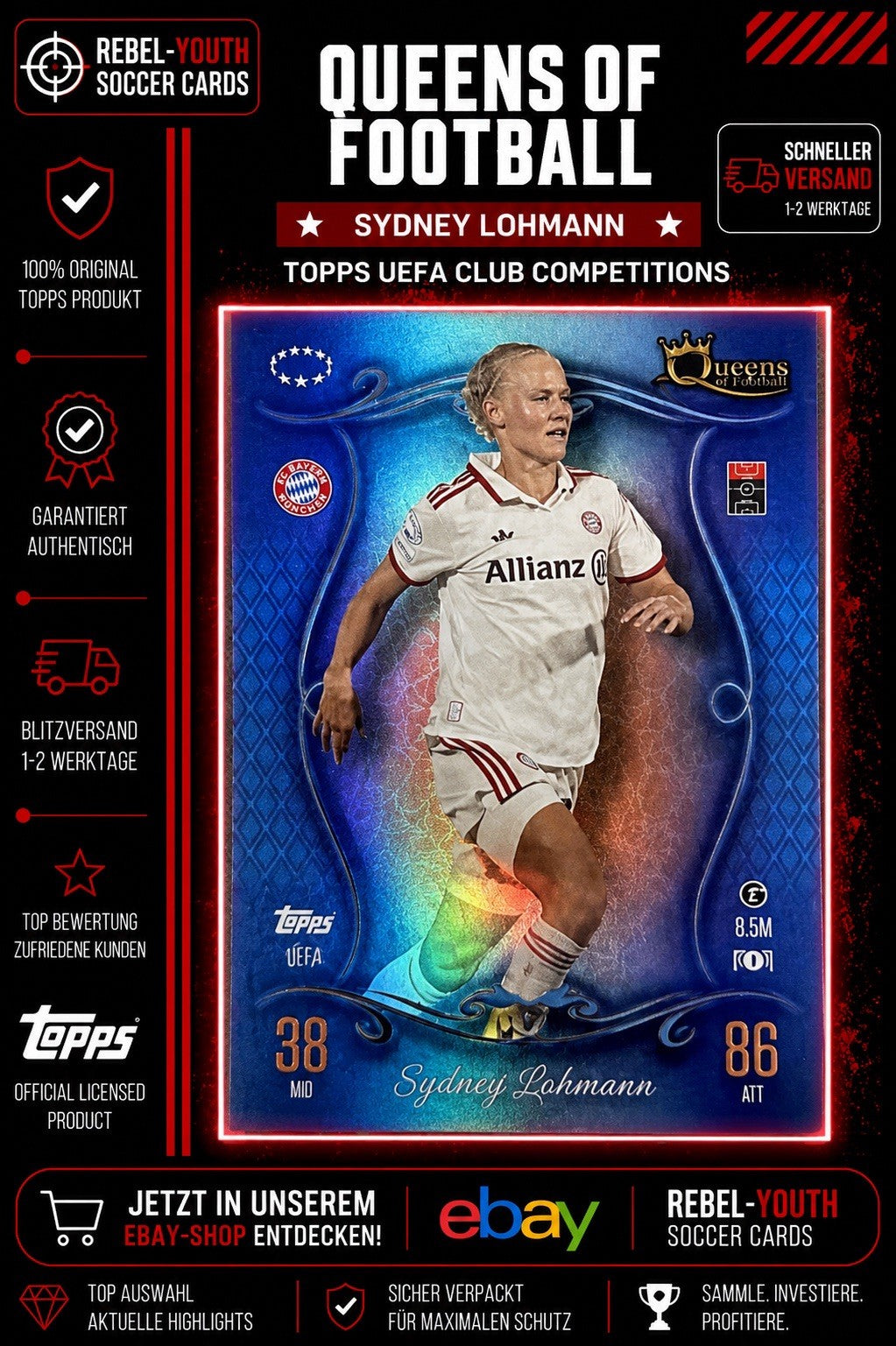 Sydney Lohmann – Queens of FootballTopps UEFA Club Competitions