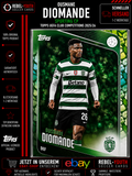 Ousmane Diomande Green Leaf Parallel Topps UEFA Club Competitions 2025/26