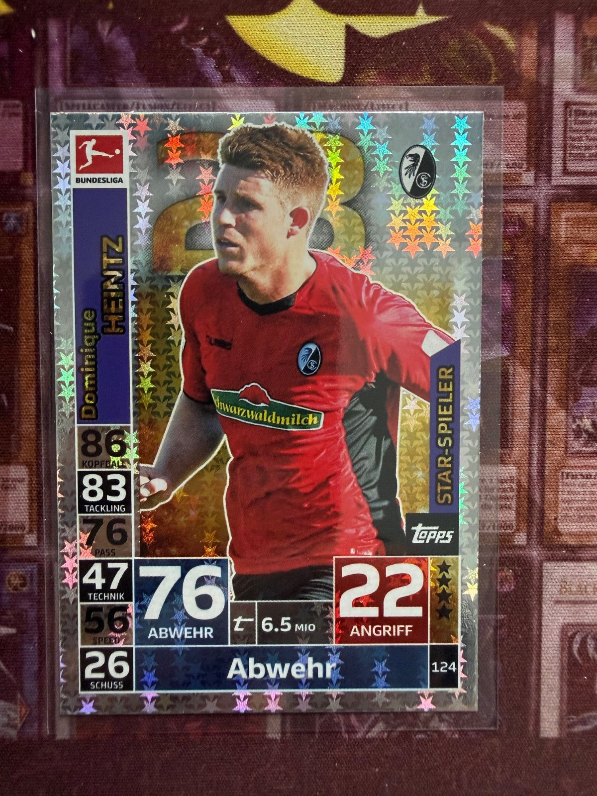 Topps Match Attax 18/19 - 124 - Dominique Heintz - Star Spieler