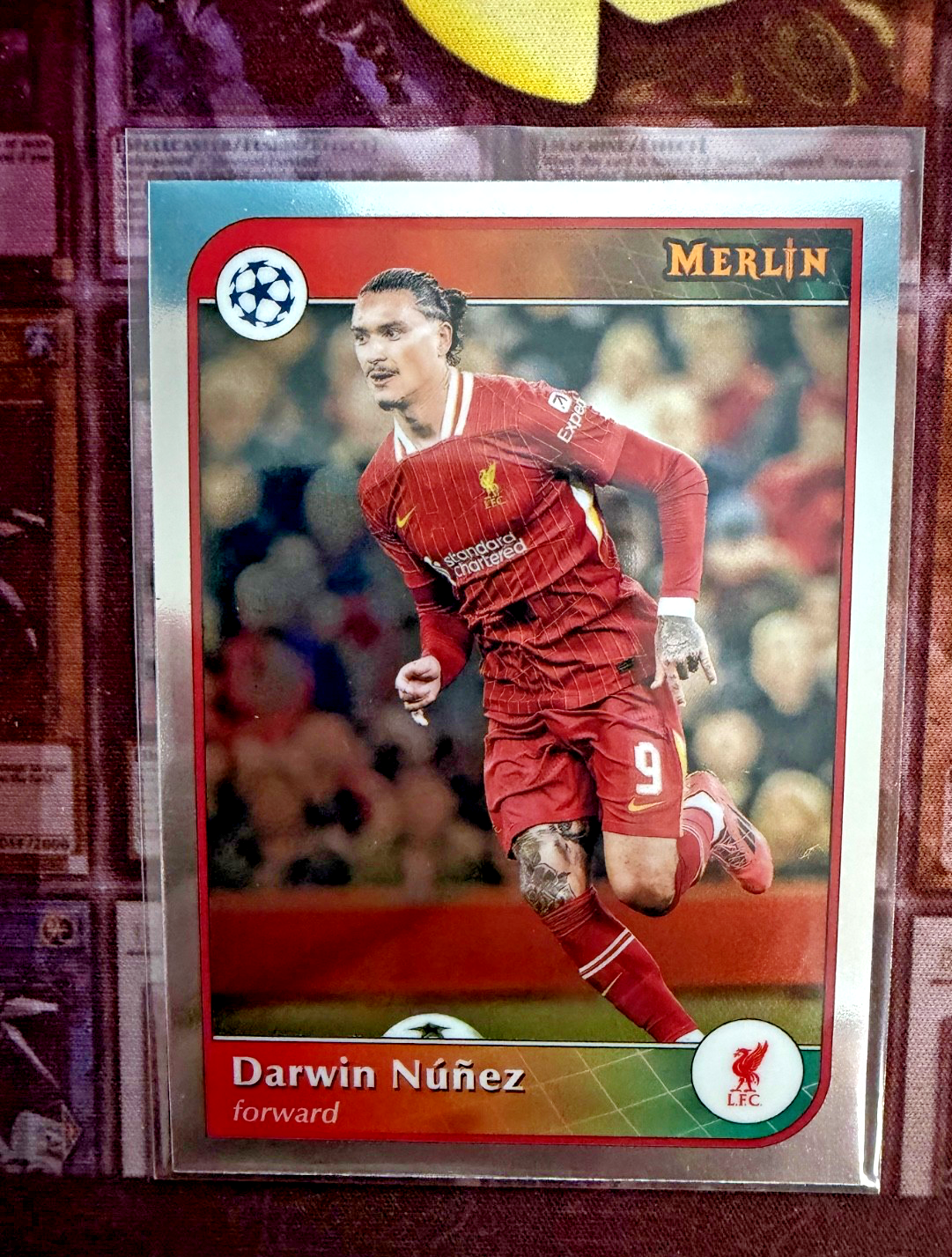 2024-25 Topps Merlin Darwin Núñez #118 Liverpool FC Base Near Mint NM