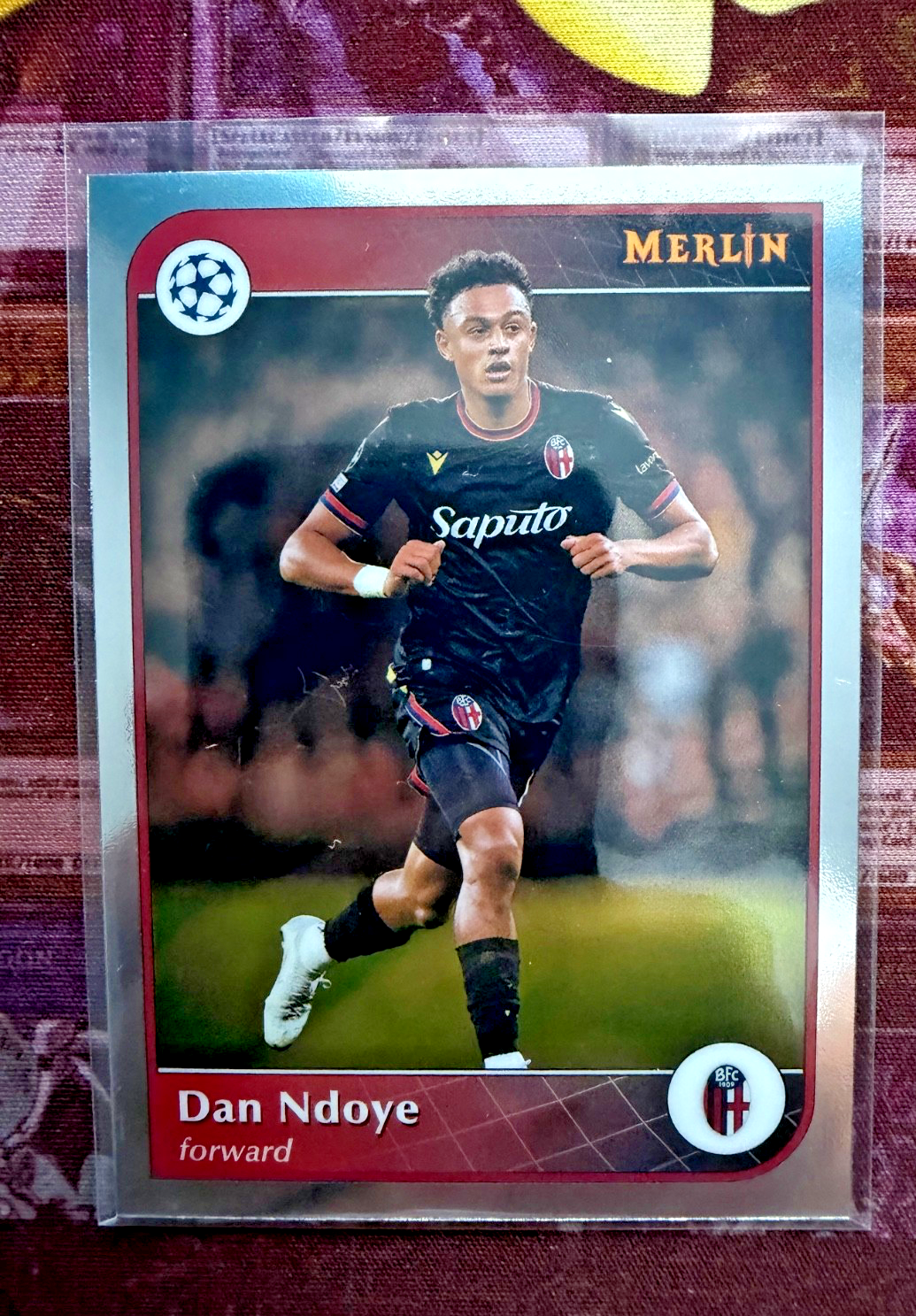 Topps Merlin 2024/25 Dan Ndoye Bologna UEFA Champions League Base Card