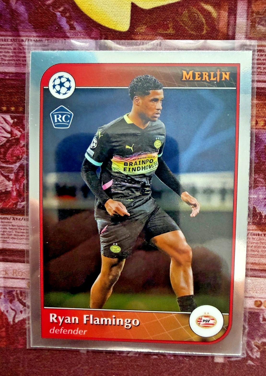 Topps Merlin 2024/25 Ryan Flamingo RC Rookie Card PSV Eindhoven UEFA Champions L