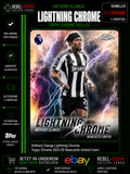 Anthony Elanga Lightning Chrome Topps Chrome 2024/25 Newcastle United Insert