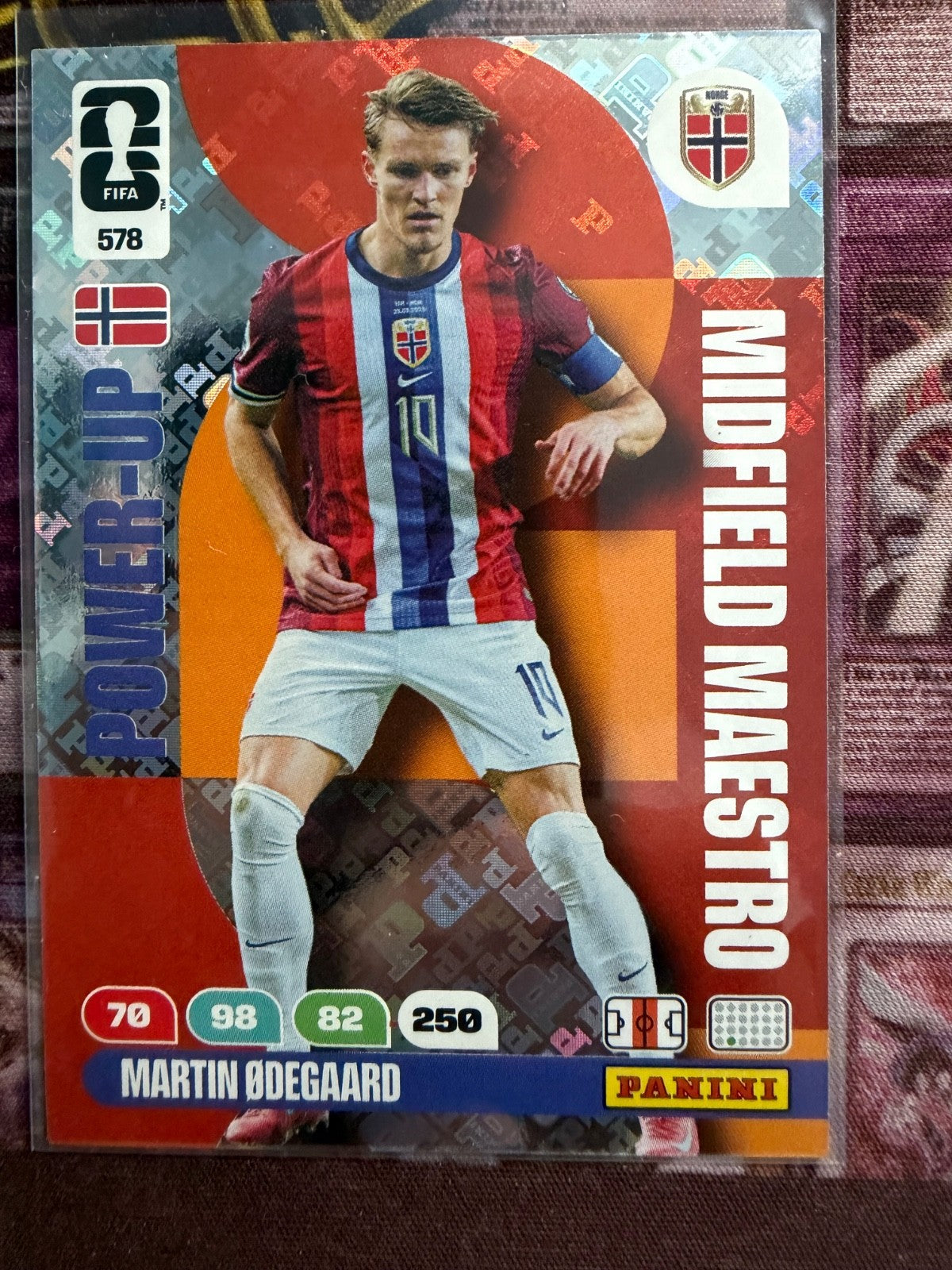 Panini FIFA World Cup Adrenalyn WM 2026 Midfield Maestro 578 Odegaard Power Up