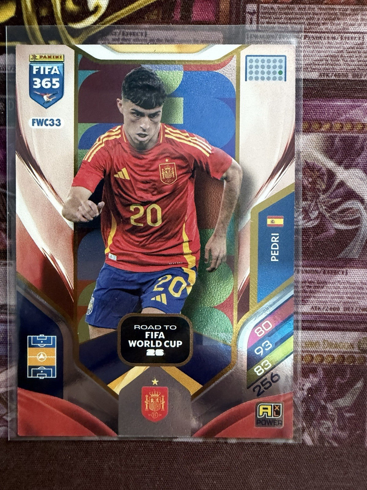 Panini Adrenalyn XL 2026 FIFA 365 Pedri Spain Road To World Cup 26 Rare