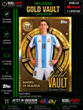 Ángel Di María Gold Vault Limited Edition Topps Argentina Insert Fußballkarte