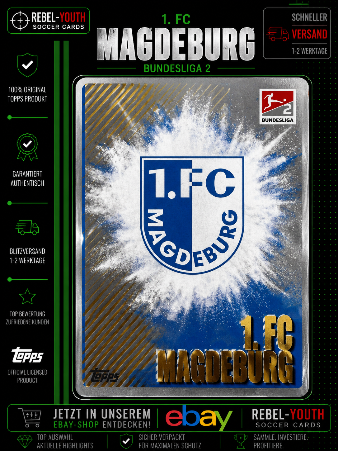 Topps Match Attax Bundesliga 22/23 Extra FC Magdeburg 586 Clubkarte