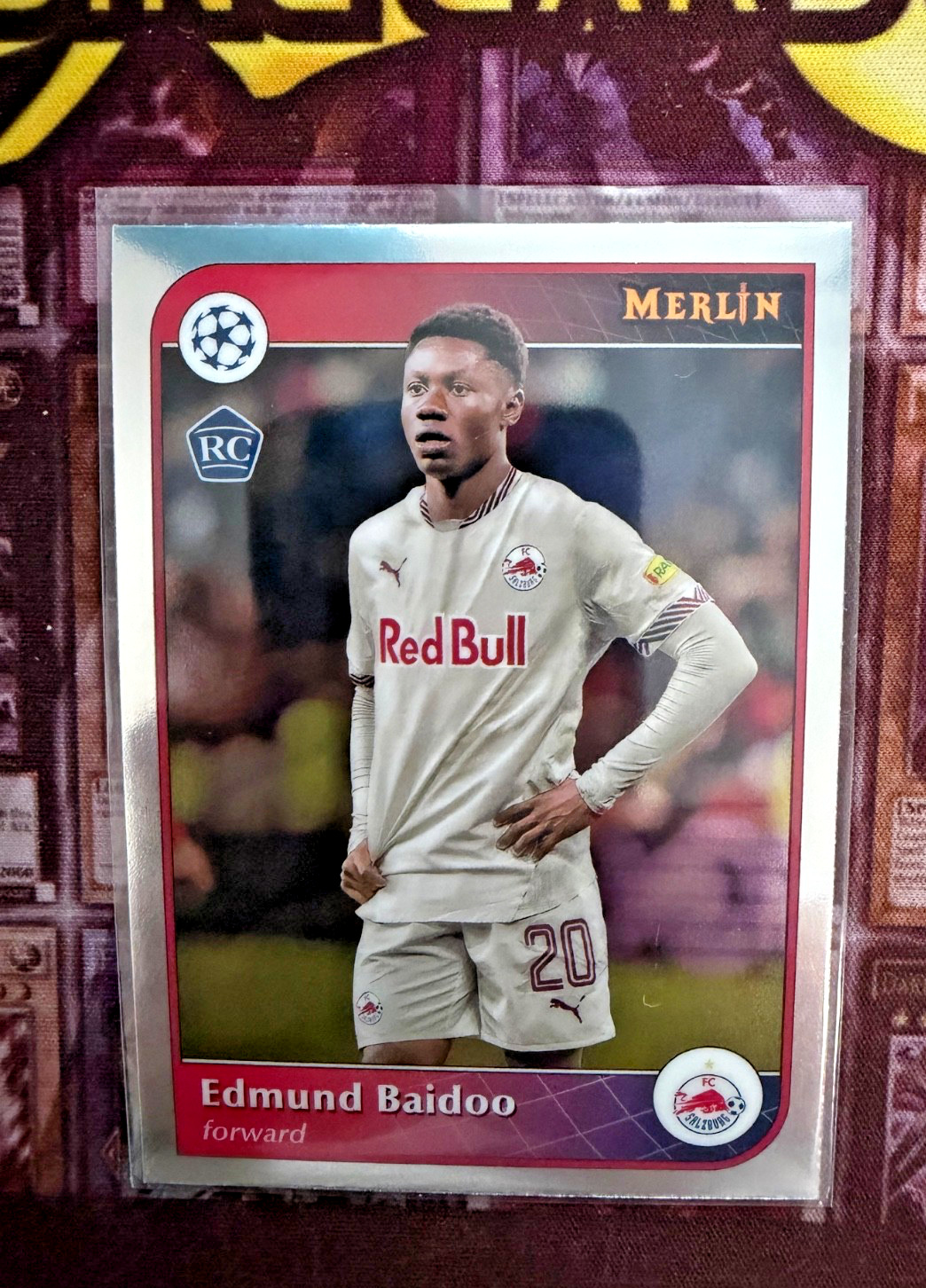 2024-25 Topps Merlin Edmund Baidoo RC Rookie #158 FC Red Bull Salzburg
