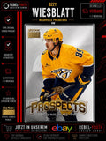 Ozzy Wiesblatt Premium Prospects SkyBox Metal Universe Nashville Predators