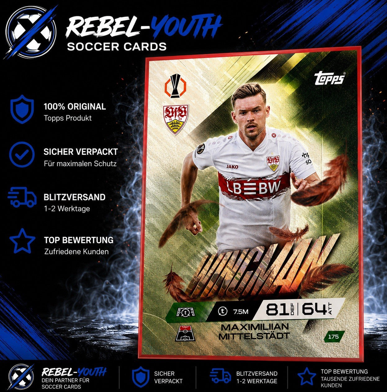 Maximilian Mittelstädt Wingman Topps Match Attax 2025/26 VfB Stuttgart