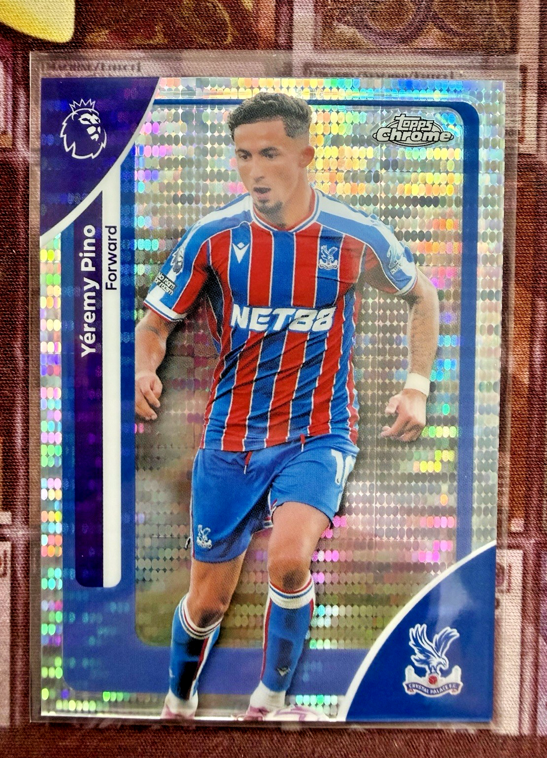 Topps Chrome Premier League Yeremy Pino Speckle Refractor Crystal Palace