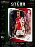 2025-26 Topps Chrome Sean Steur RC Rookie Ajax Amsterdam UEFA Club Competitions