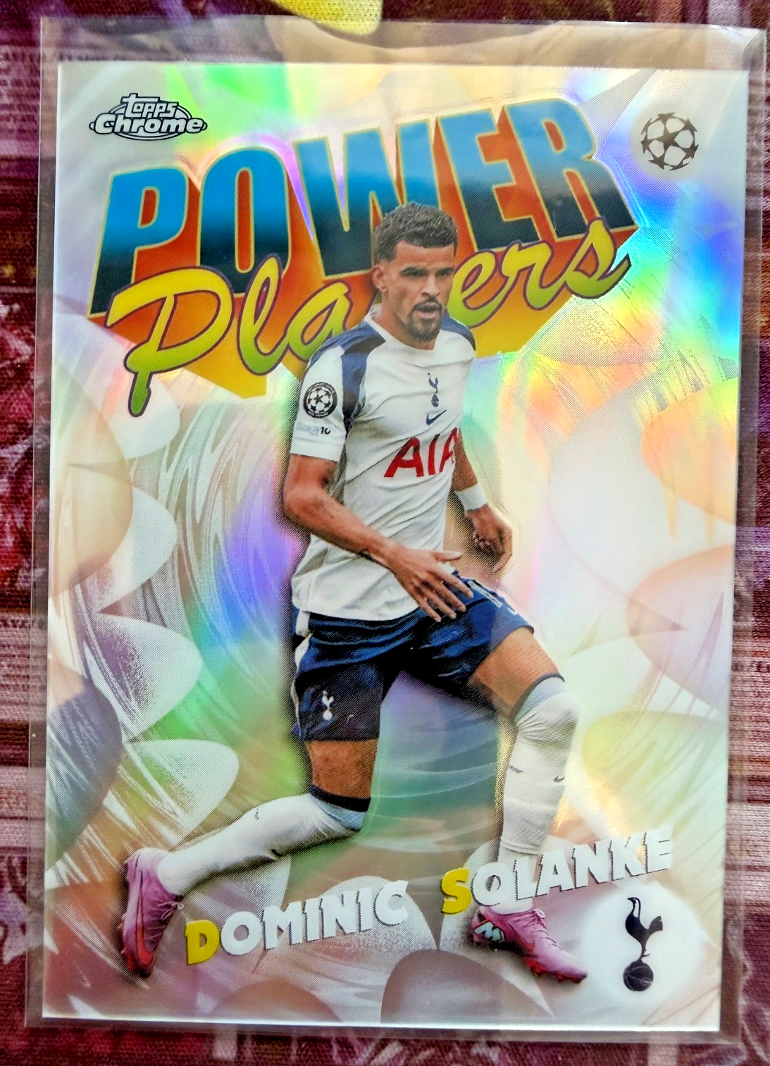 Dominic Solanke Power Players Topps Chrome PP-10 2025/26 Tottenham